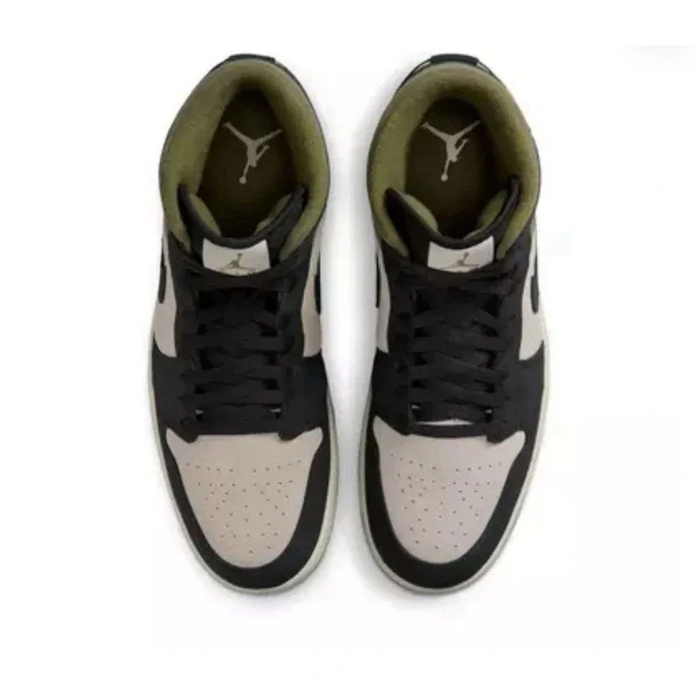 Mens Size 12 - Nike Air Jordan 1 Mid SE Orewood Brown Olive Shoes HV4091-102 NEW